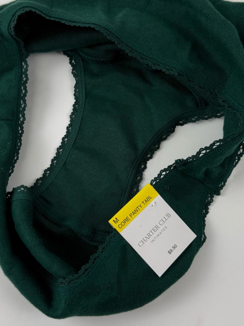 Charter Club Briefs Panties Underwear Womens Medium Green NWT Intimates - Picture 3 of 9